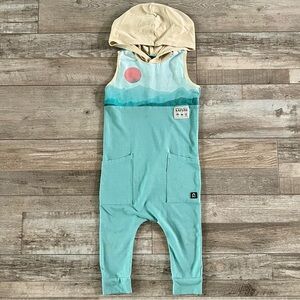 Rags Hooded Nature Romper Size 5/6